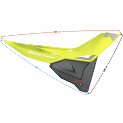 Side (rear) right casing for FR 2 moped, green Side (rear) right casing for FR 2 moped, green