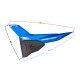 Side (rear) left casing for FR 2 moped, blue
