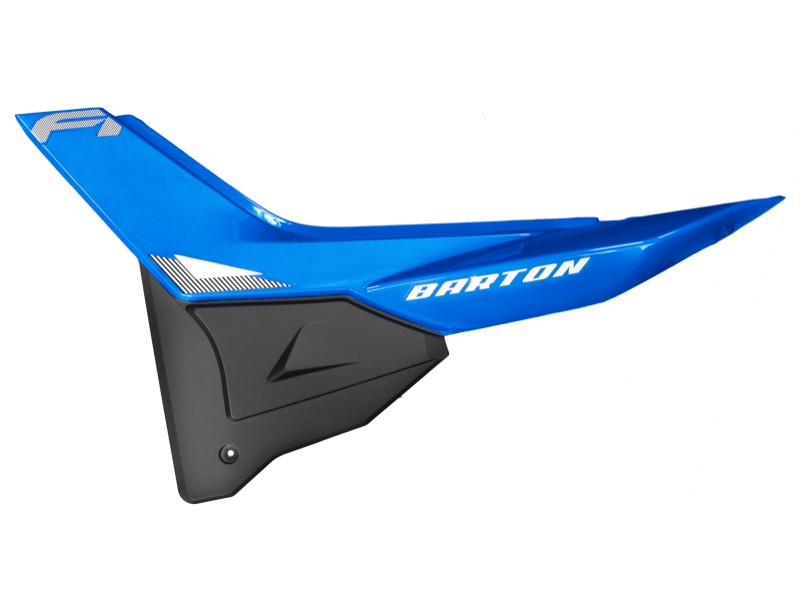 Side (rear) left casing for FR 2 moped, blue