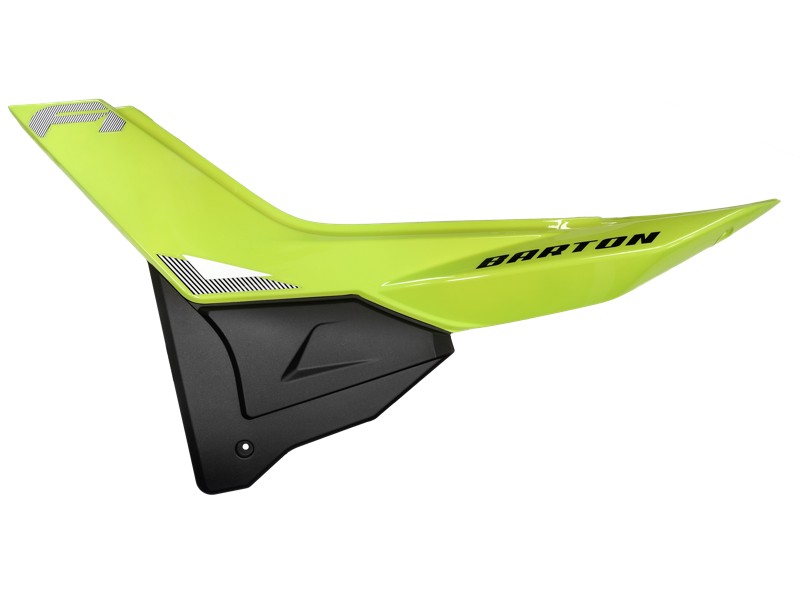 Side (rear) left casing for FR 2 moped, green