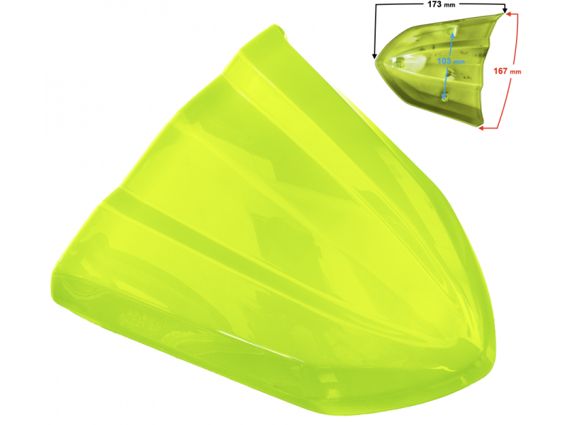 Upper headlight cover (counter cover) for FR 2 moped, green