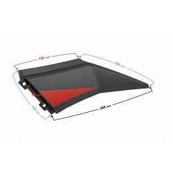 Casing - right connector, red, for Hyper motorcycle