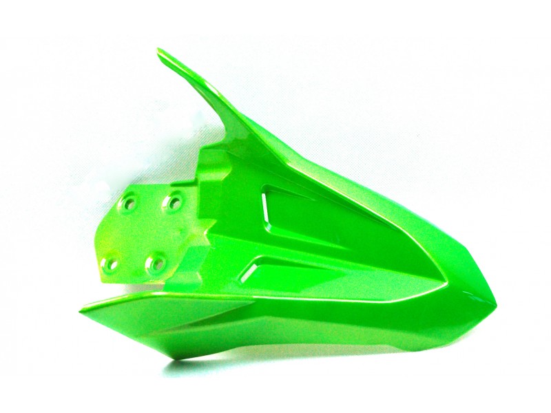Front fender cover - top part, green for Hyper 125 motorcycle
