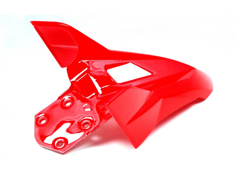 Front fender cover - top part, red for Hyper 125 motorcycle