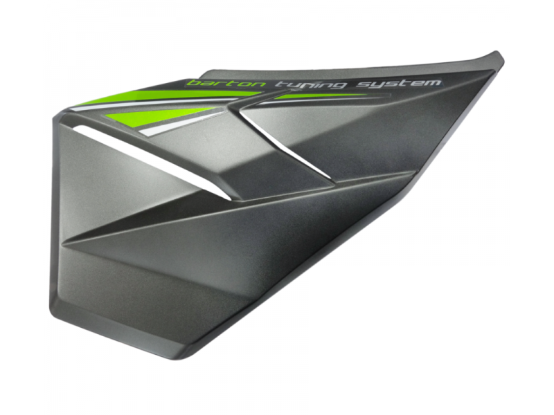 Left side cover, green for Hyper 125 motorcycle