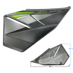 Left side cover, green for Hyper 125 motorcycle