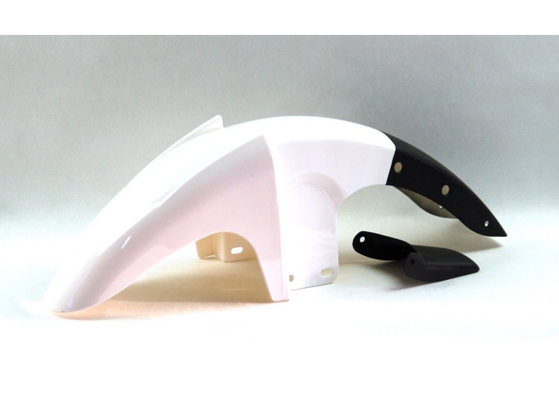 Front fender cover, white for TZ motorcycle