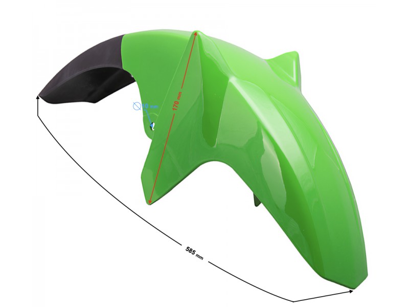 Cover- front fender, green for Travel 125 motorcycle