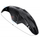 Cover - front fender, black for Fighter 2 moped