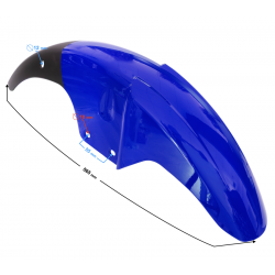 Cover - front fender, blue for Fighter 2 moped