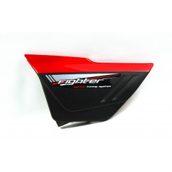 Left side cover, red for Fighter 2 moped