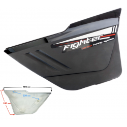 Right side cover, black for Fighter 2 moped