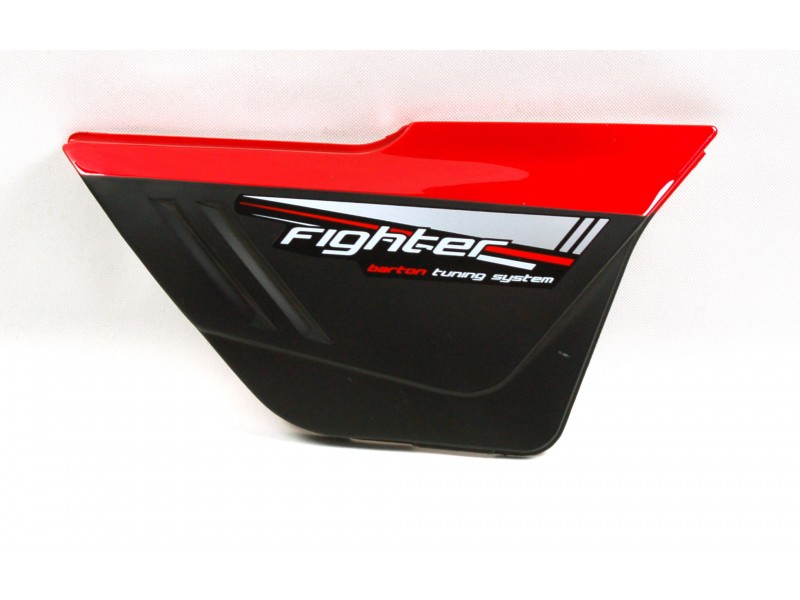 Right side cover, red for Fighter 2 moped
