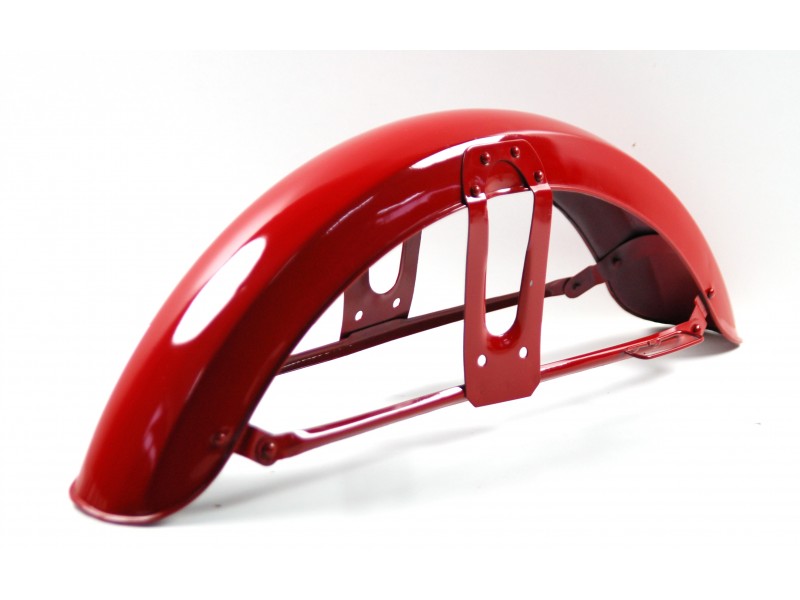 Cover - front fender , red for Ranger Classic moped