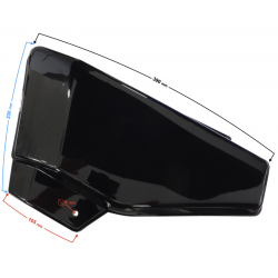 Left side cover , black for Ranger Classic moped