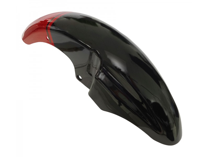 Cover - front fender, black-red for Sprint 2 moped
