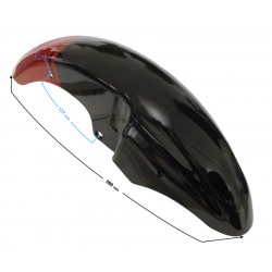 Cover - front fender, black-red for Sprint 2 moped