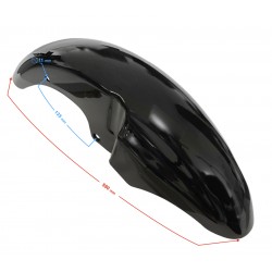 Cover - front fender, black for Sprint 2 moped