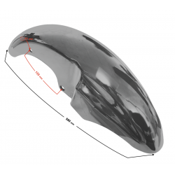 Cover - front fender , graphite for Sprint 2 moped
