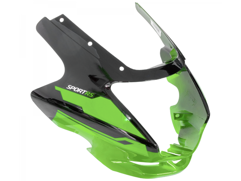 Headlamp cover, black-green for Sprint 2 moped