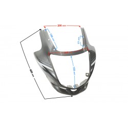 Headlamp cover, graphite for Sprint 2 moped