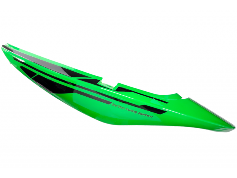 Rear left side cover, black-green for Sprint 2 moped
