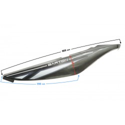 Rear left side cover, graphite for Sprint 2 moped