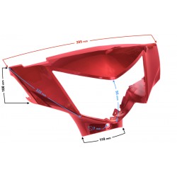 Front headlamp cover, red Scalpel 50