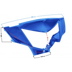 Front headlamp cover, blue Scalpel 50