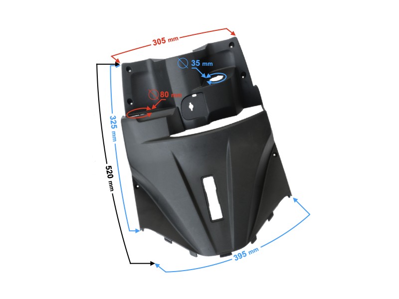 Upper couch cover, black Scalpel 50