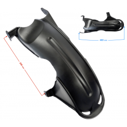 Rear fender cover, bottom part, black Scalpel 50