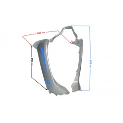 Lower front cover, silver-blue Scalpel 50