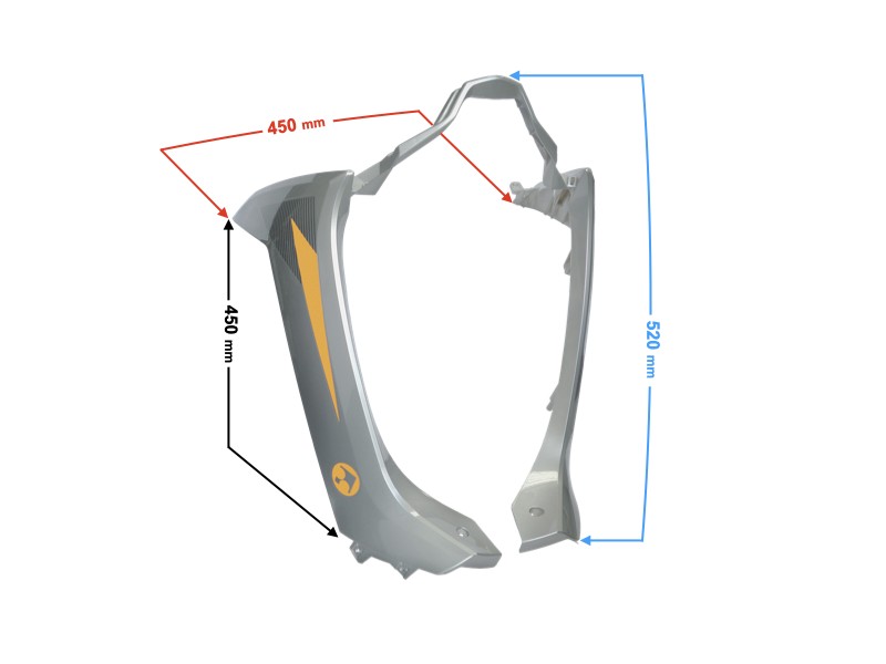 Lower front cover, silver-gold Scalpel 50