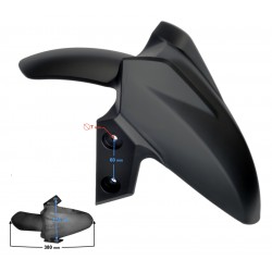Front fender cover, black Scalpel 50