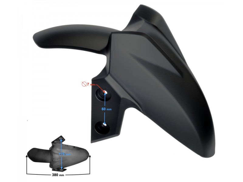 Front fender cover, black Scalpel 50