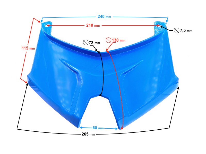 Cover - blue connector for B-Max scooter