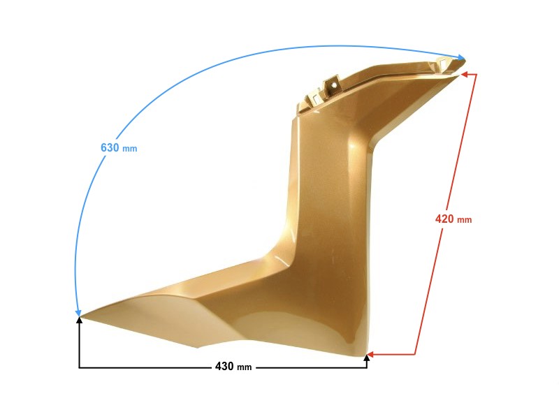 front left cover, gold for B-Max scooter