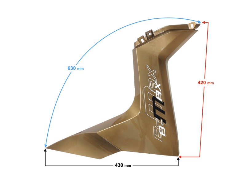 front left cover, gold for B-Max scooter