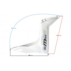 front left cover, white for B-Max scooter