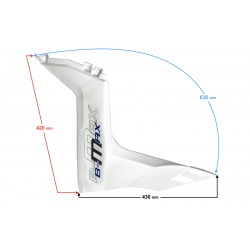 front right cover, white for B-Max scooter