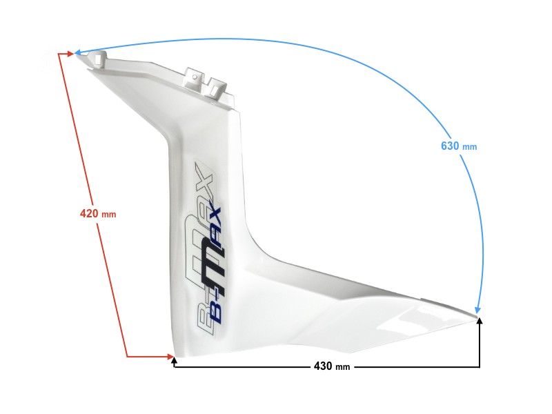 front right cover, white for B-Max scooter