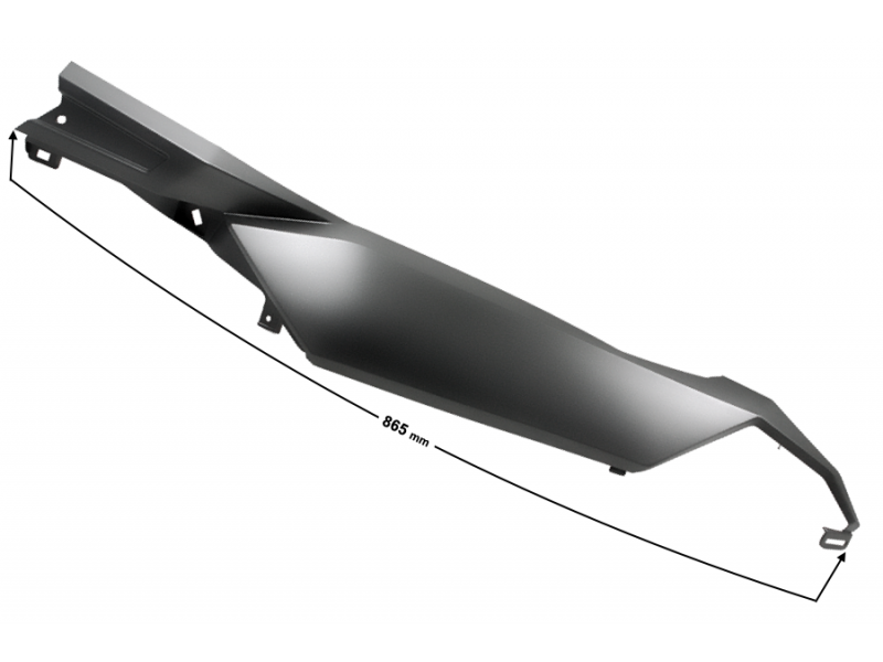 Rear right cover, black for B-Max scooter