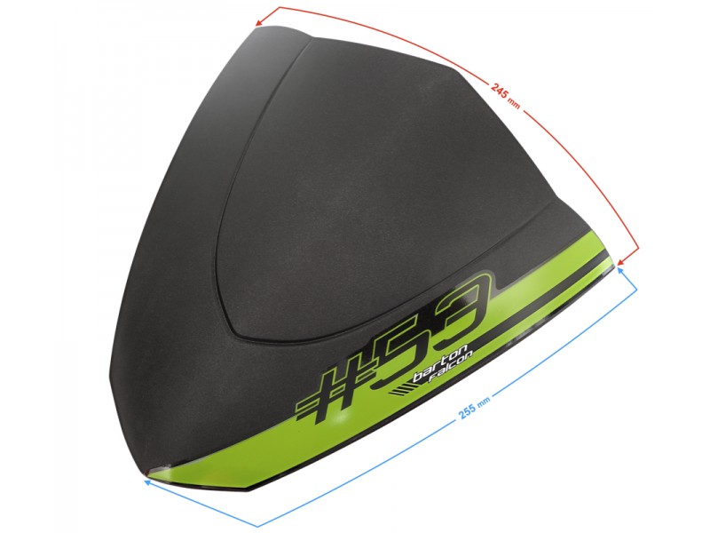 Black and green fairing for Falcon 125 2 scooter