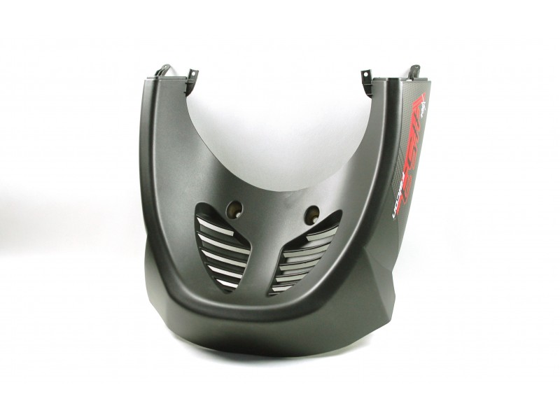 Front bottom varnished cover, black-red for Falcon 125 2 scooter