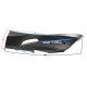 Left threshold cover, black-blue for Falcon 125 2 scooter