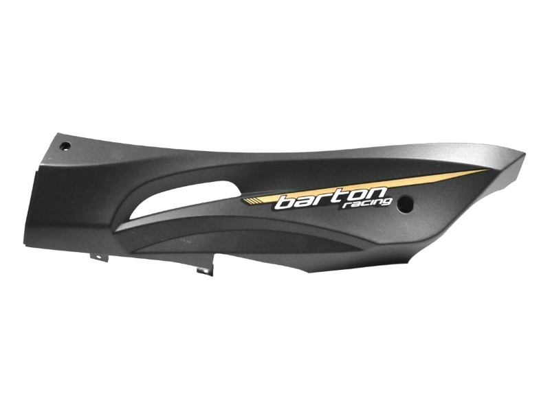 Left threshold cover, black-gold for Falcon 125 2 scooter