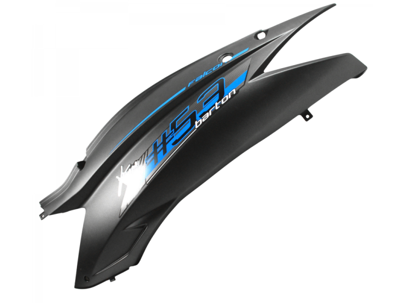 Rear left cover, black-blue for Falcon 125 2 scooter