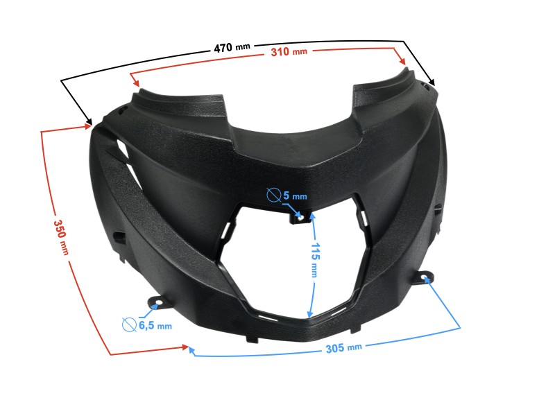 Central cover for Falcon 2 scooter