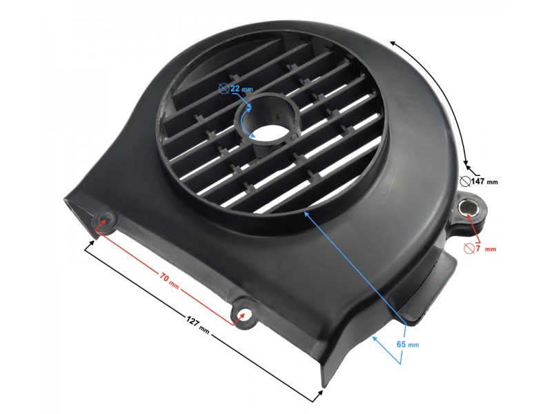 Magnet ventilator cover for Huragan 125 scooter