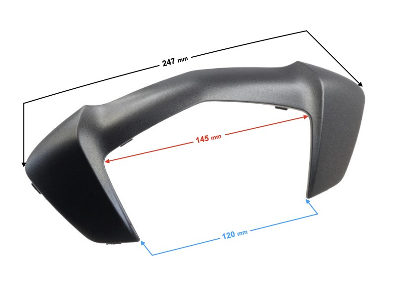 Seat support decor cover, graphite for E-Max scooter